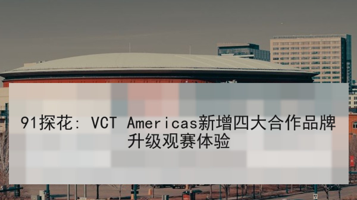 91探花: VCT Americas新增四大合作品牌升级观赛体验